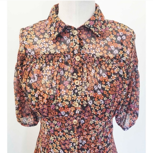 Free People Bonnie Mini Dress Sz Medium - Picture 6 of 16